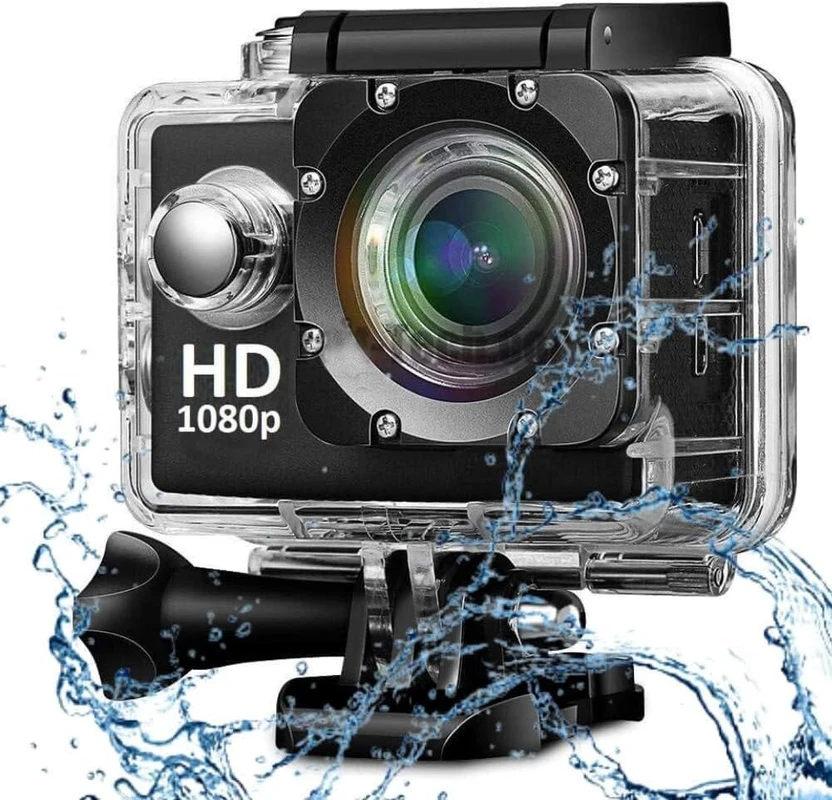 BLOGX FULL HD+ CAM Waterproof Outdoor 2K Action Camera with SD Ca...more