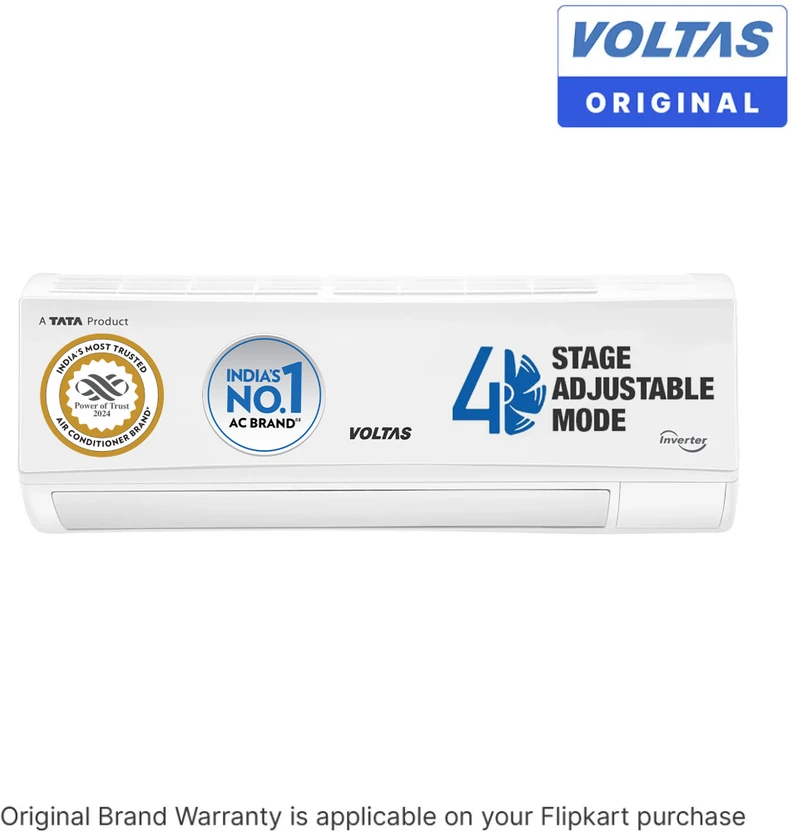 Voltas 2024 Model 1 Ton 3 Star Split Inverter AC (123V CAX(450369...more