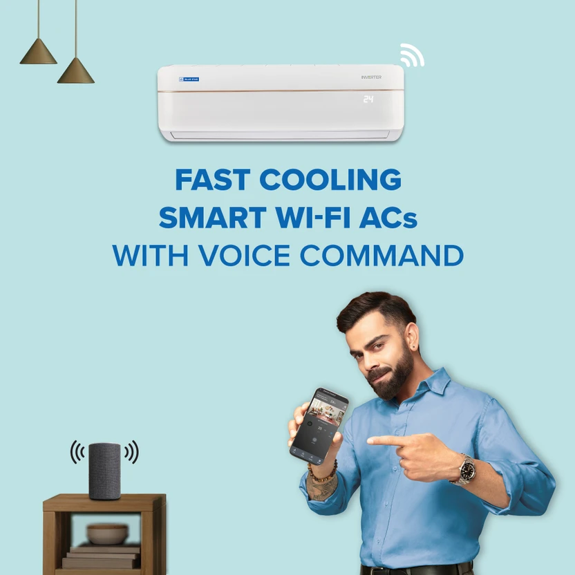 Blue Star 2025 Model 1 Ton 5 Star Split Inverter with Wi-fi AC (I...more