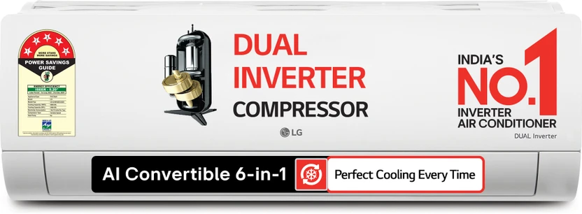 Air Conditioners LG 2025 Model 1.5 Ton 5 Star Split AI Dual Inverter AI Convertibl...more