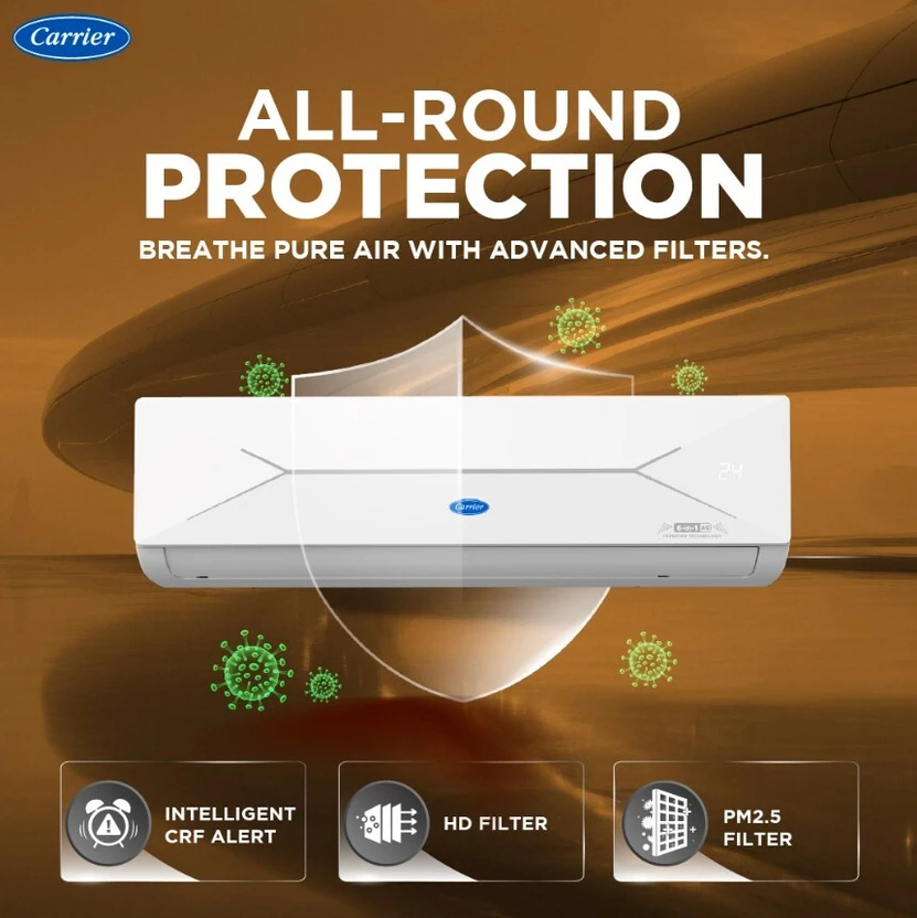 CARRIER 2026 Model 1 Ton 3 Star Split AI Inverter with Wi-fi Conv...more