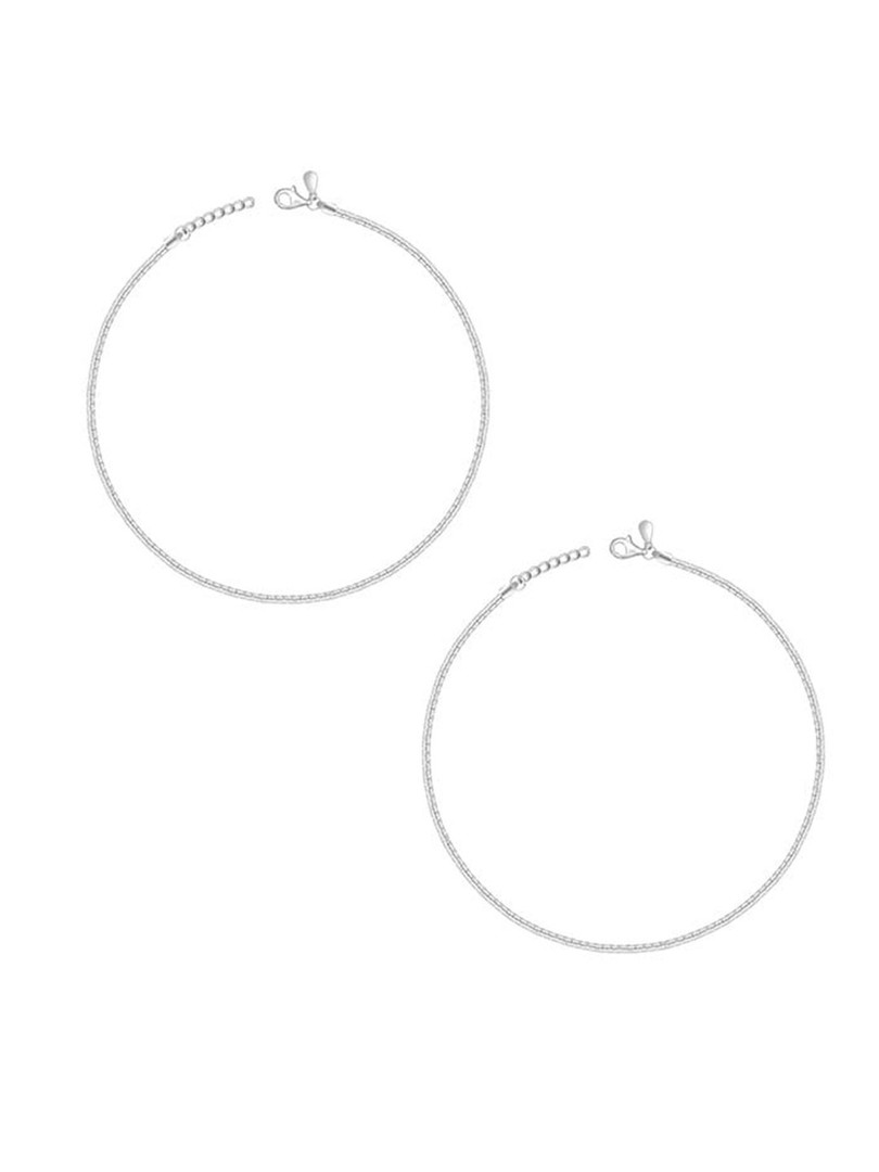 GIVA 925 Silver Rhodium-Plated Classy Anklet