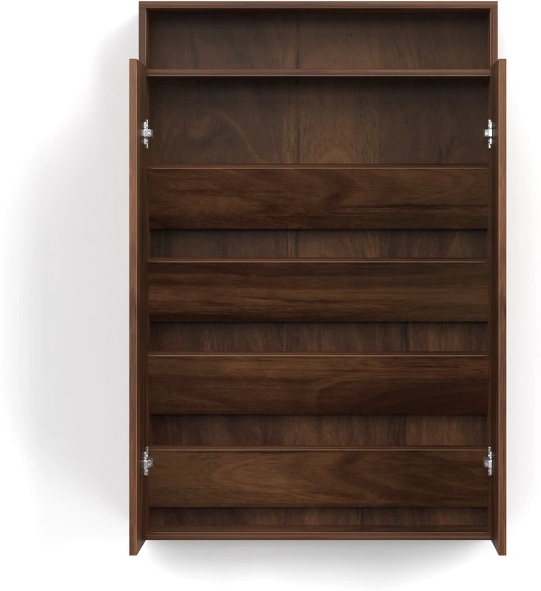 BLUEWUD Whartin 2 Door Shoe rack with storage shelve for Hall Hom...more