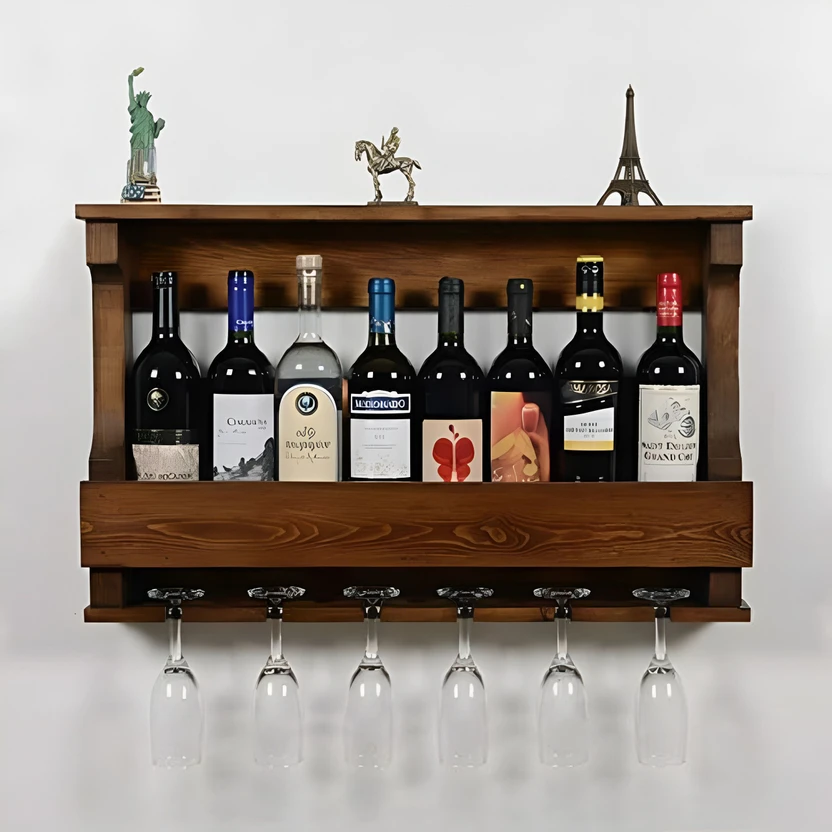Bar Cabinets Floresta Wud Solid Sheesham Wood Wall Mount Bar Cabinet For Bar/ ...more