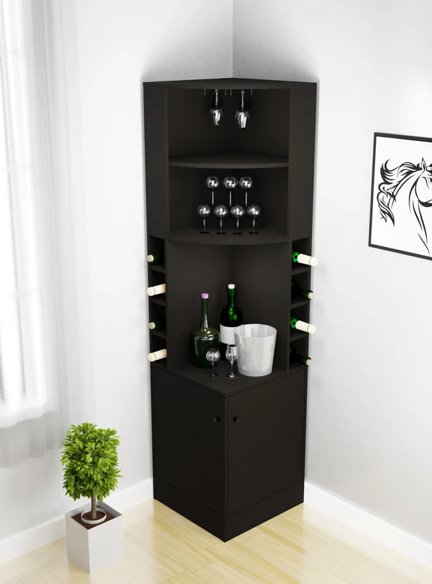 Barewether Engineered Wood Bar Cabinet (Finish Color - Wenge, Kno...more
