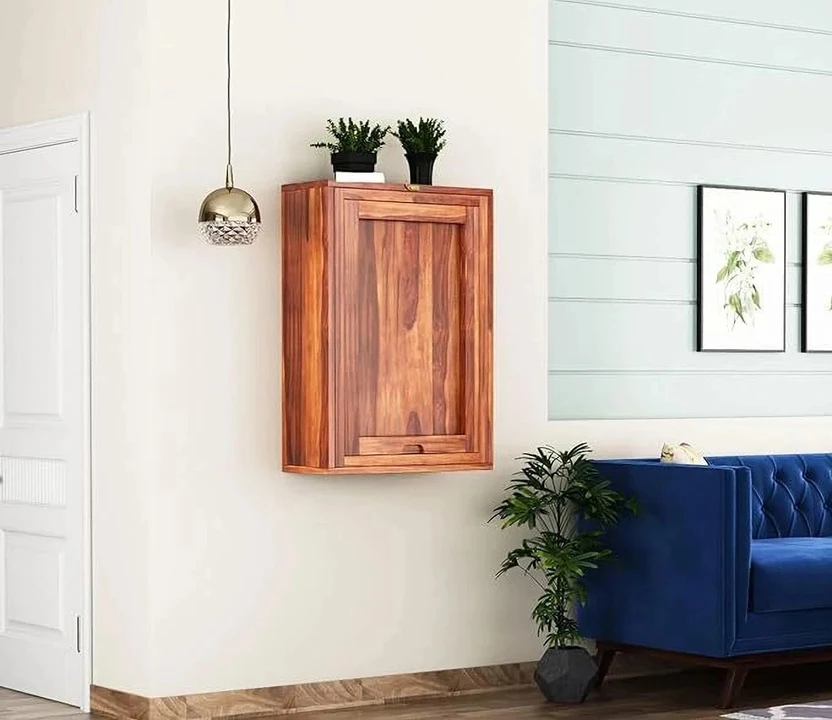 SIDDH Solid Wood Wall Mounted Bar Cabinet Solid Wood Bar Cabinet ...more