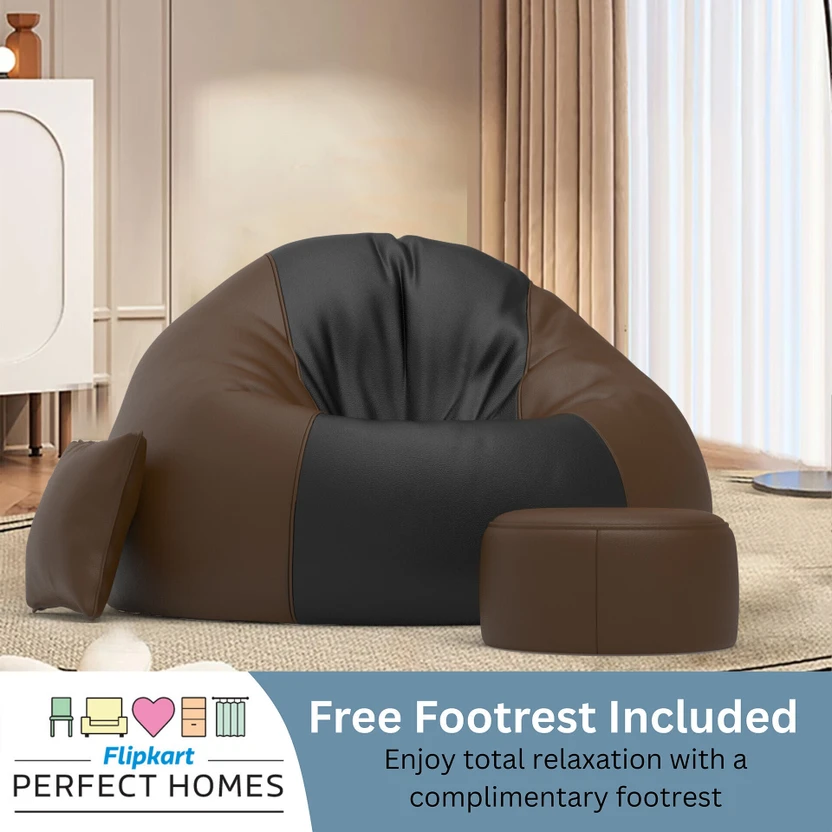 Flipkart Perfect Homes 5XL Teardrop Bean Bag  With Bean Filling (...more
