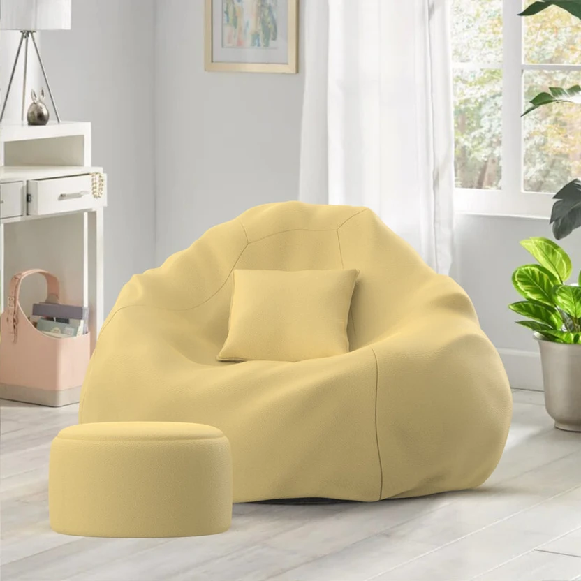 Biggie 4XL LoungeRelax Sofa with Cushion and Footrest Teardrop Be...more