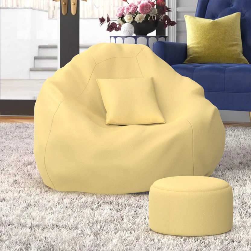 Biggie XXXL NookHaven Sofa with Cushion and Footrest Teardrop Bea...more
