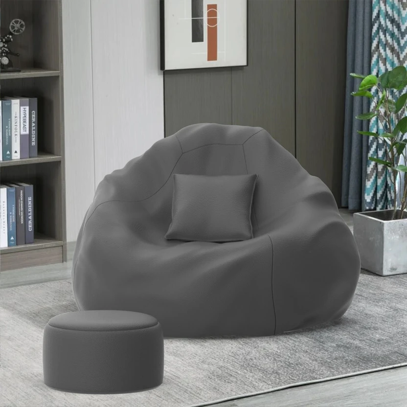 Biggie 5XL HubCushy Sofa with Cushion and Footrest Teardrop Bean ...more