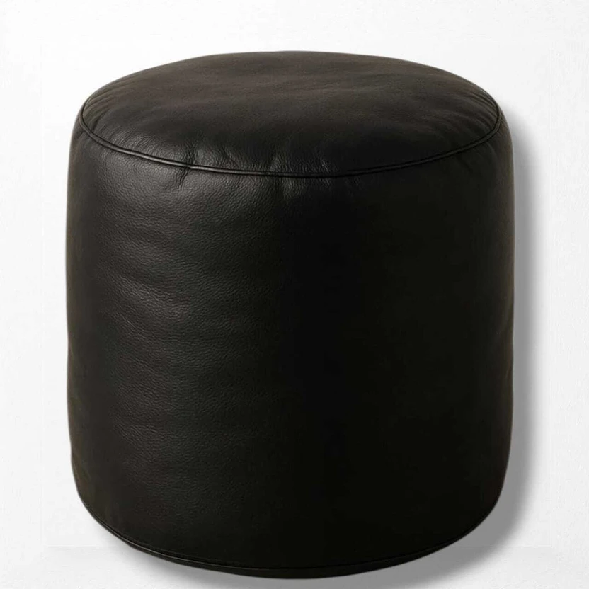 SHOP 24 CARE XL Faux Leather Bean Bag Chair Set with Matching Foo...more