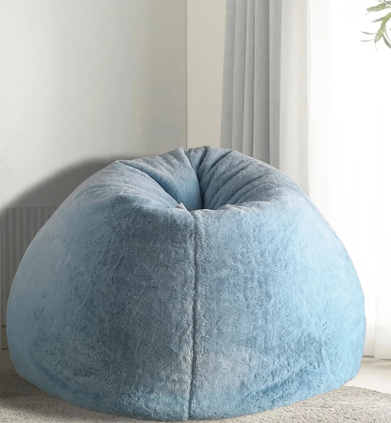 mollismoons XXXL Luxury Fur bean bag with filling Bean Bag Sofa  ...more