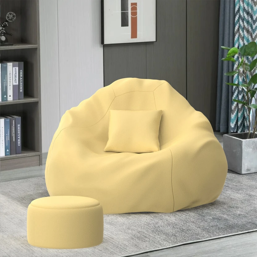 Biggie XXXL HubCushy Sofa with Cushion and Footrest Teardrop Bean...more