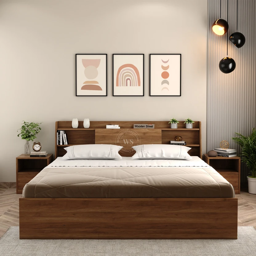Beds Wooden Street Celestia Engineered Wood Bed With Hydraulic Storage...more