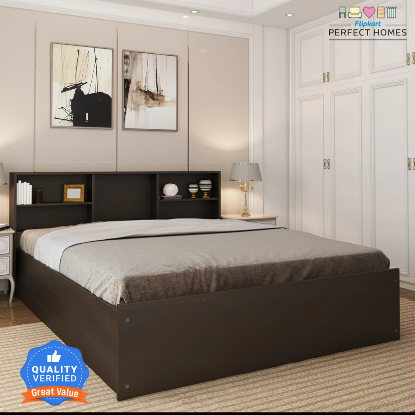 Beds Flipkart Perfect Homes Opus Engineered Wood King Box Bed, 212.8 c...more