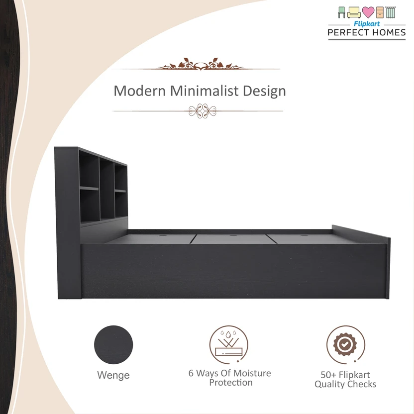 Flipkart Perfect Homes Opus Engineered Wood King Box Bed, 212.8 c...more