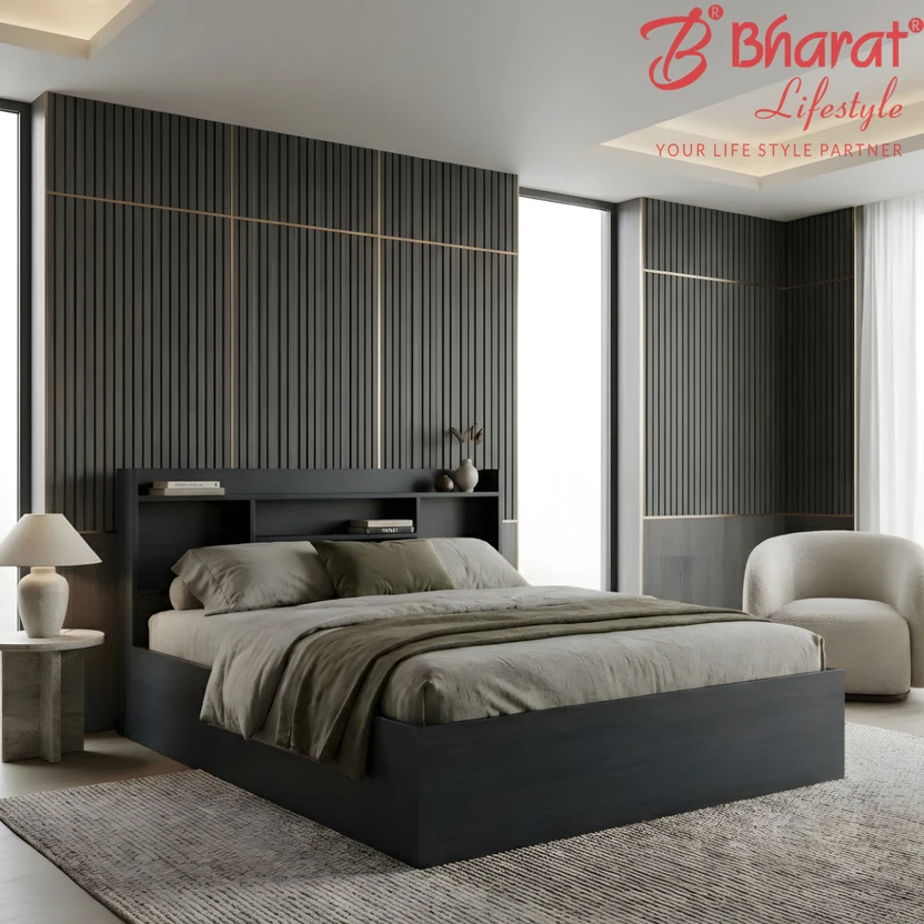 Bharat Lifestyle Freetown Engineered Wood Queen Box Bed, 195.58 c...more