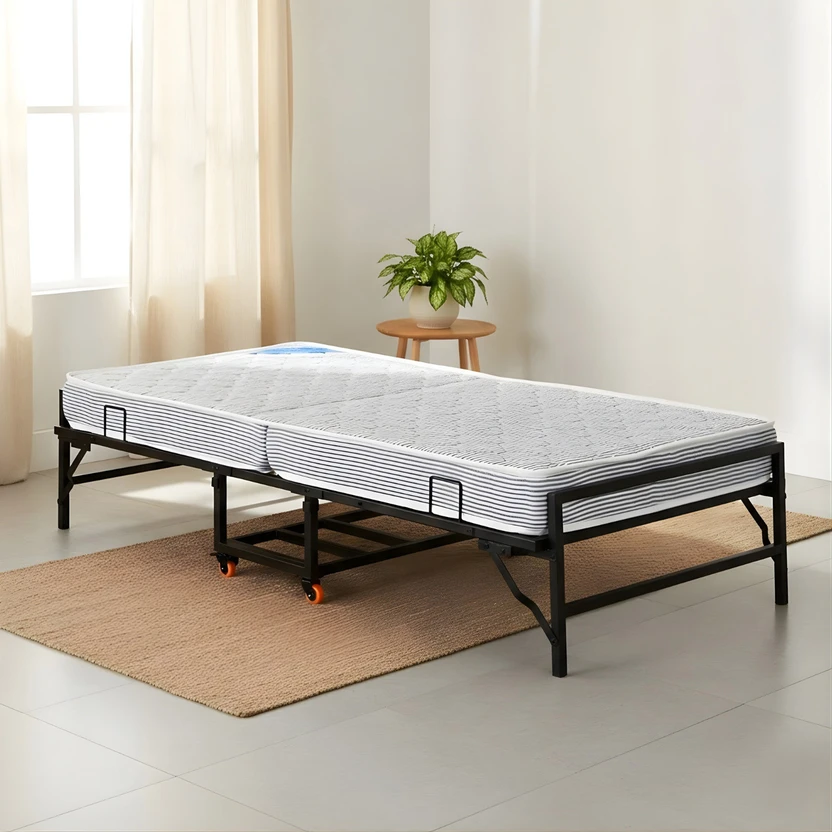 Nilkamal Zoe Folding Bed with Mattress| Space Saving Portable Rol...more