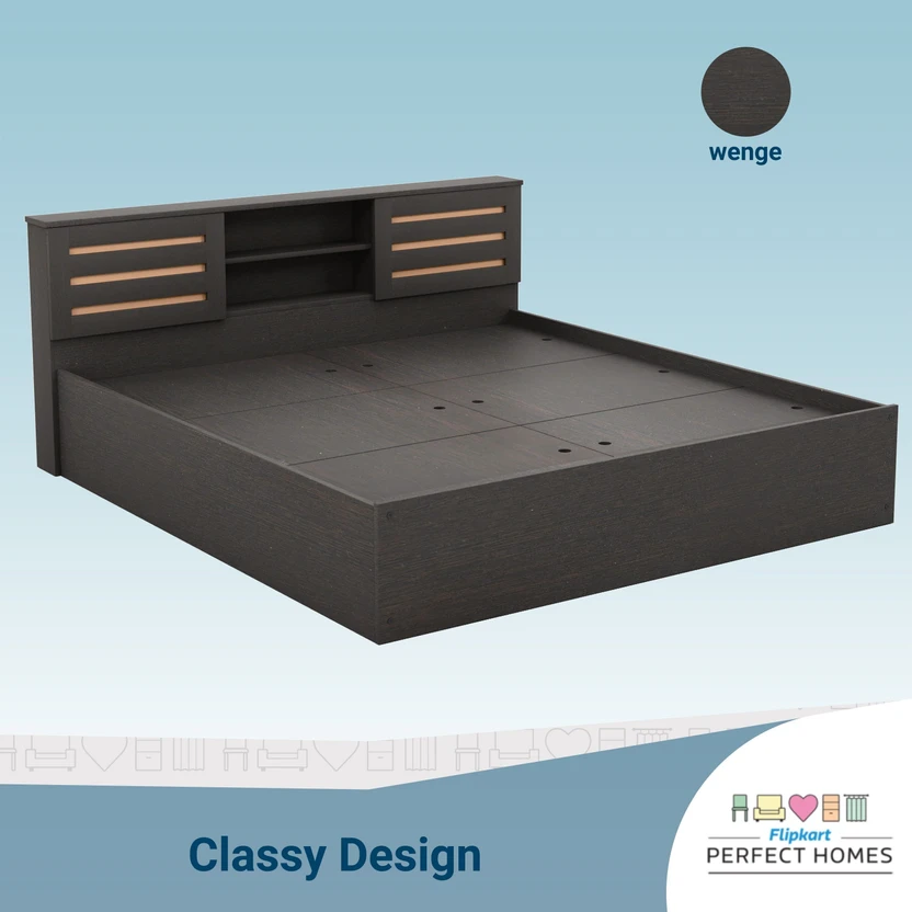 Flipkart Perfect Homes Waltz Engineered Wood King Box Bed, 217.9 ...more