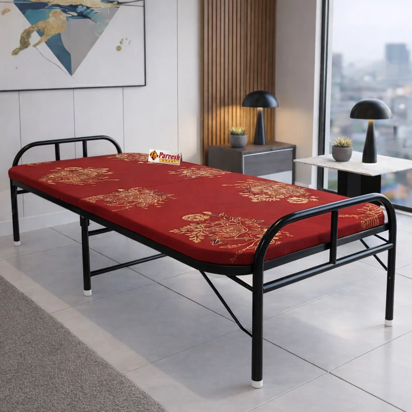 PS PARVESH SMART Mattress bed Metal Single Bed, 183 cm x 92 cm (6...more
