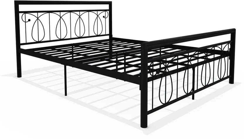 homdec Lyra Metal Queen Bed, 201 cm x 160 cm (6.59 ft x 5.25 ft) ...more