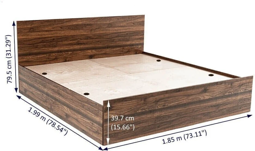 Wakefit Taurus Engineered Wood King Box Bed, 187.4 cm x 209.7 cm ...more