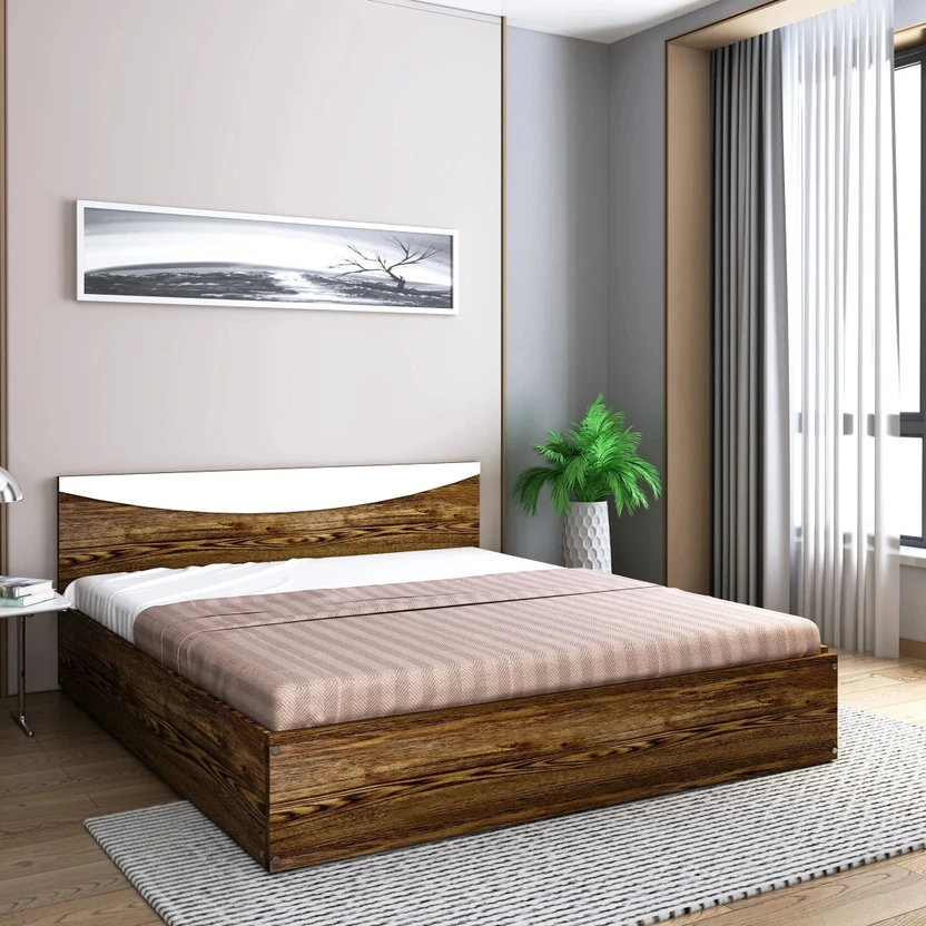 Beds Flipkart Perfect Homes Carol Engineered Wood Queen Bed, 203.5 cm ...more