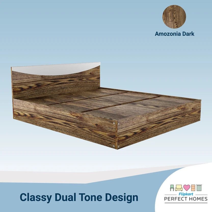 Flipkart Perfect Homes Carol Engineered Wood Queen Bed, 203.5 cm ...more