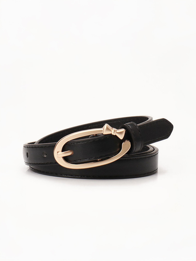 SALTY Women Frosted Ribbon Belt with Tang Closure
