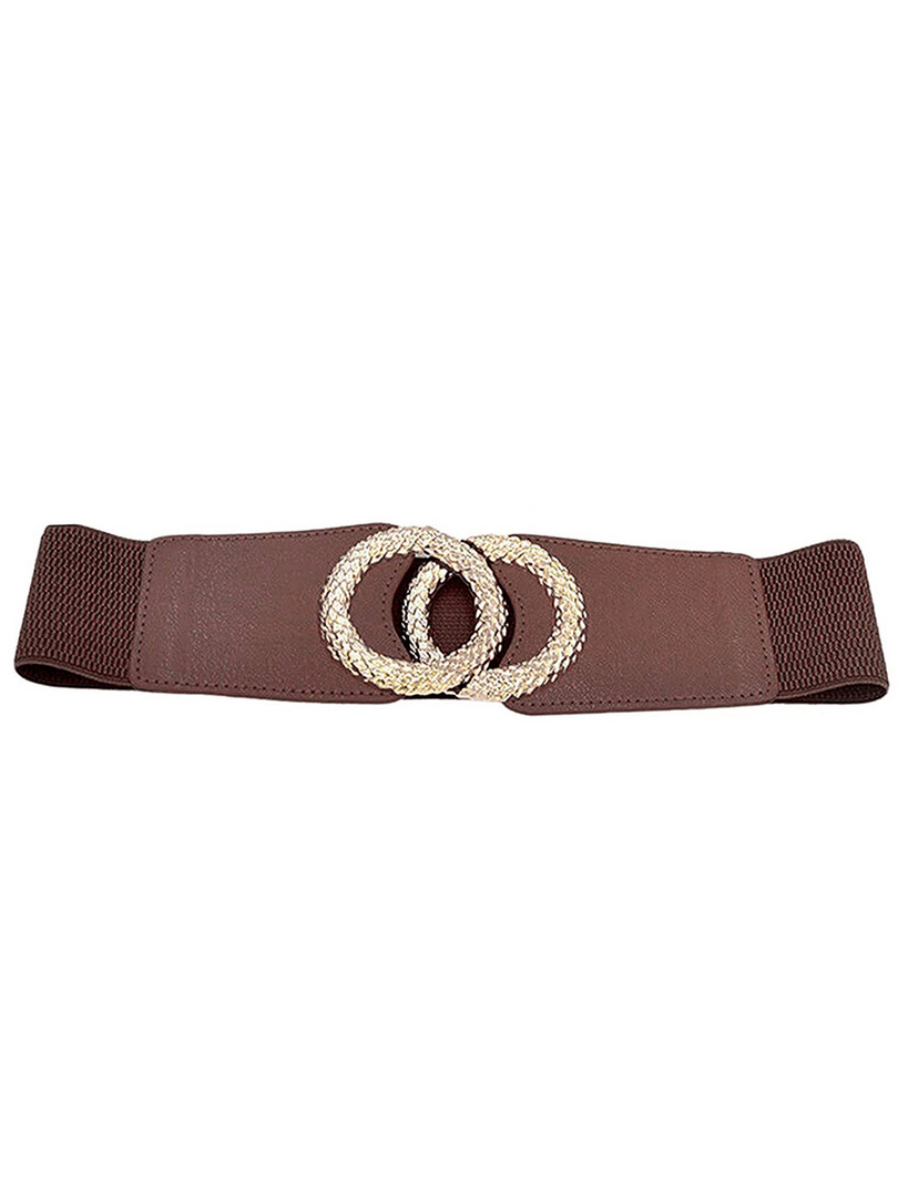 REDHORNS Women Double Ring Stretchable Belt