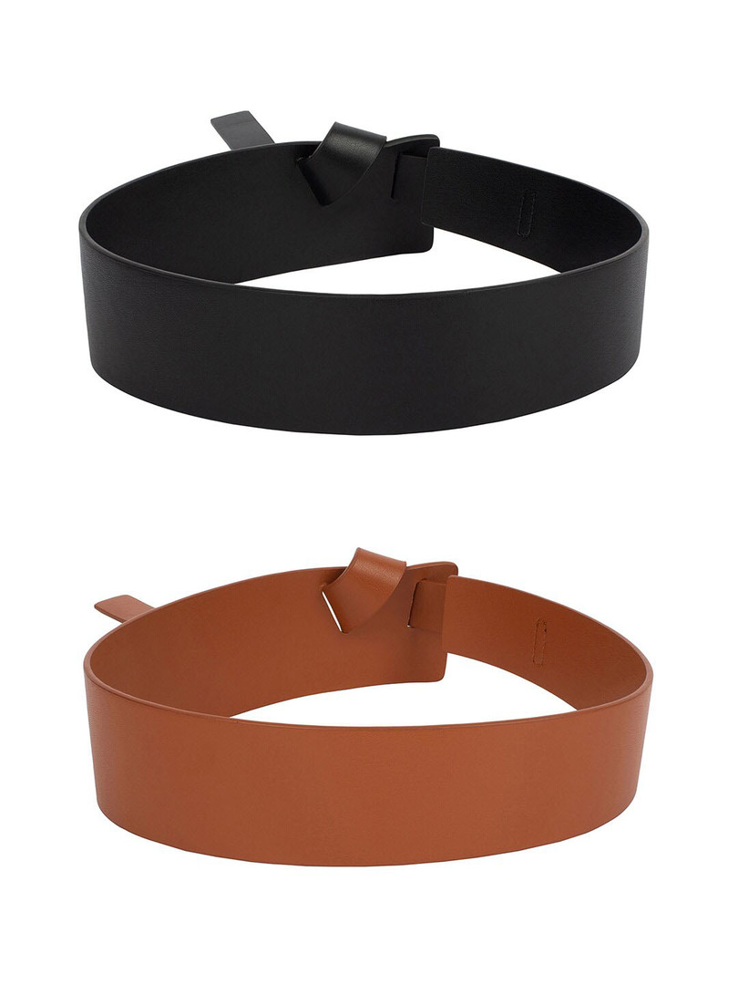 CRUSSET Women Set of 2 PU Belts