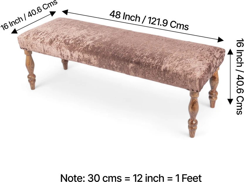 Ikiriya Rosewood (Sheesham) Solid Wood 2 Seater (Finish Color - T...more