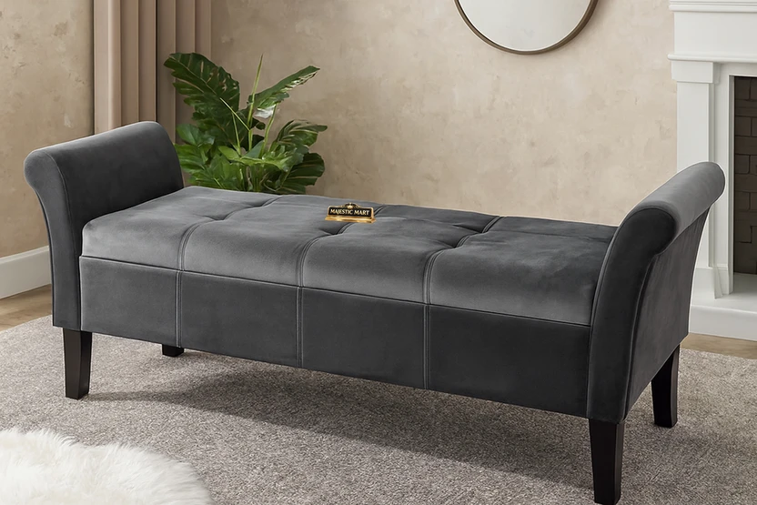 MAJESTIC MART Luxury Bench Settee with Storage Box For Living Roo...more