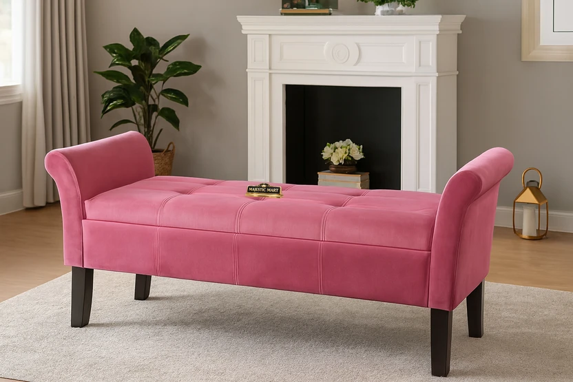 MAJESTIC MART Luxury Bench Settee with Storage Box For Living Roo...more