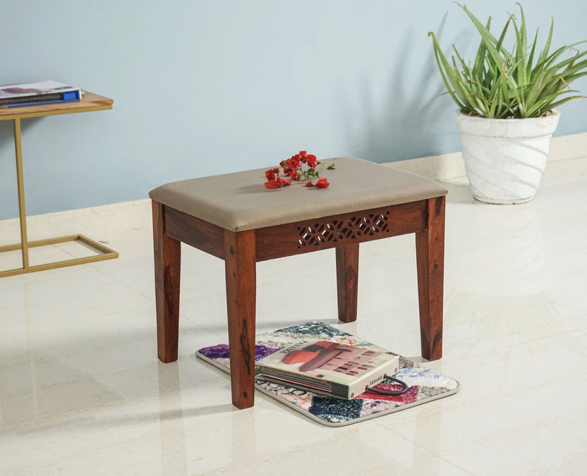 Woodefly Sheesham Dining Bench For Living Room Office - Wooden Be...more