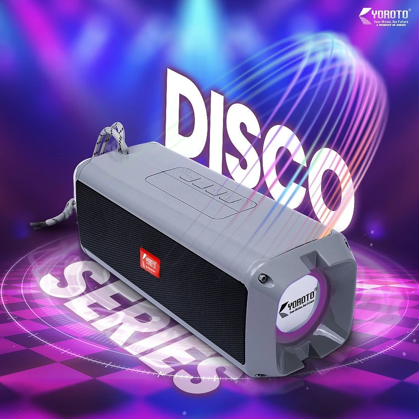 YOROTO YO-412BTL Wireless Speaker With RGB Light, Superior Sound ...more