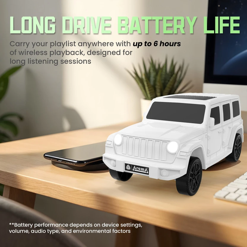 Aroma Thar-10W Upto 6H Music time*,Dynamic Thunder Sound Driver,R...more