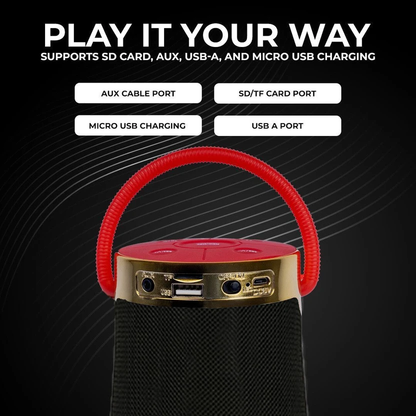 Jmax WS-1831 Wireless Speaker (1500mAh Battery) Supports FM, SD C...more