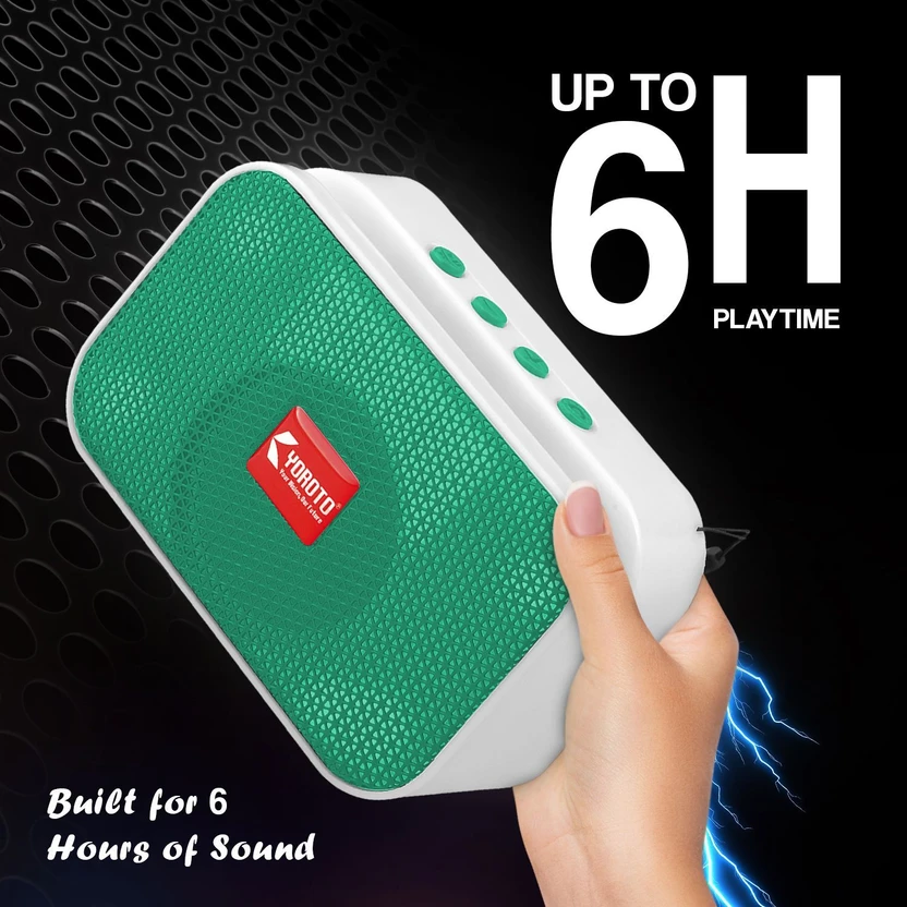 YOROTO Portable Speaker With Thunder Sound and High Bass 5 W Blue...more