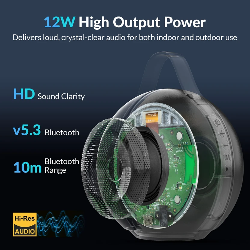 Aroma Unique-12W,Upto 8H Music Time*,Dynamic RGB Lights,Dynamic T...more
