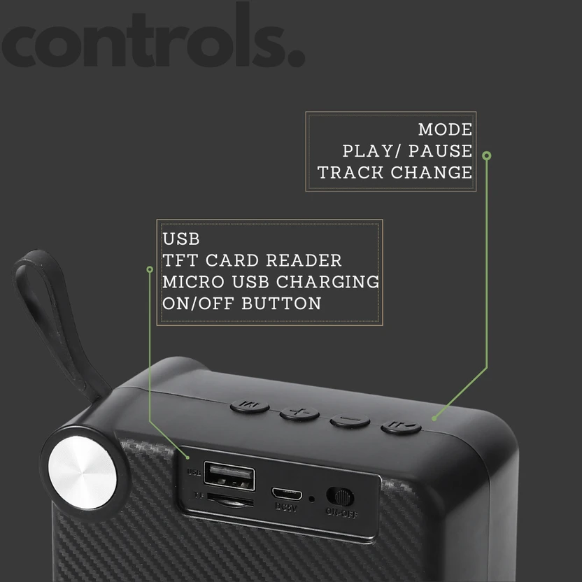 MZ M406SP (PORTABLE BLUETOOTH SPEAKER) Dynamic Thunder Sound, 120...more