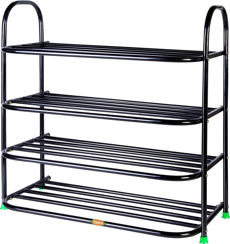 Patelraj Metal Open Book Shelf (Finish Color - Glossy Black, DIY(...more