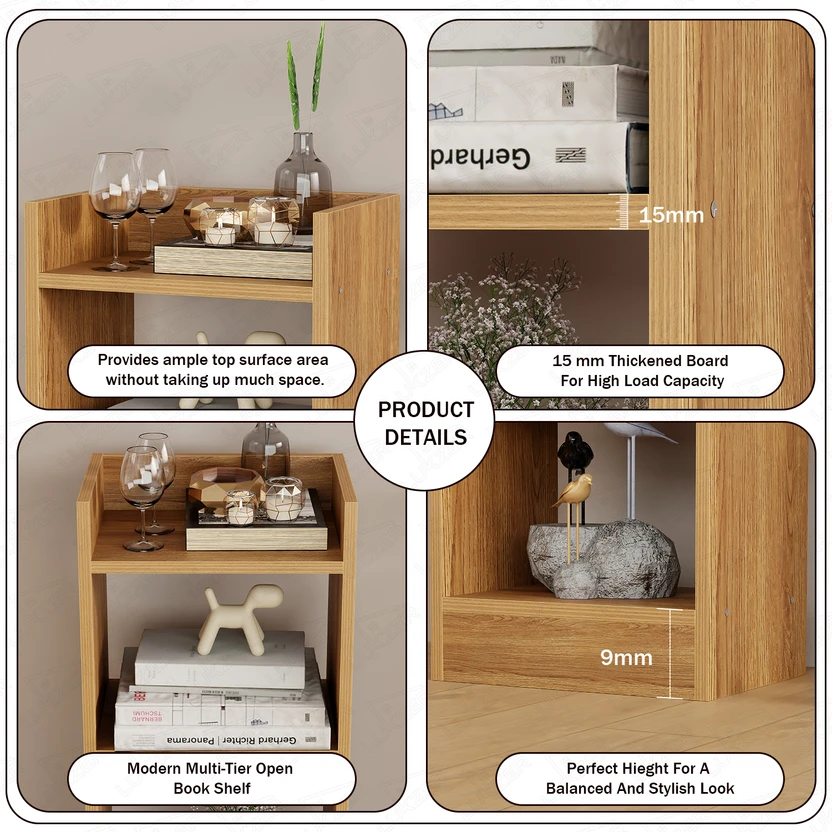 LUKZER 3 Layer Multipurpose Rack Bookcase Organizer Stand (MR-010...more