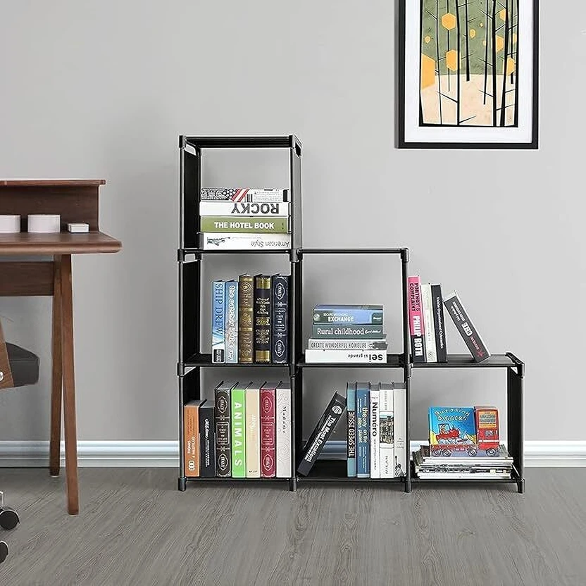 YouCopia Plastic Open Book Shelf (Finish Color - Black, DIY(Do-It...more