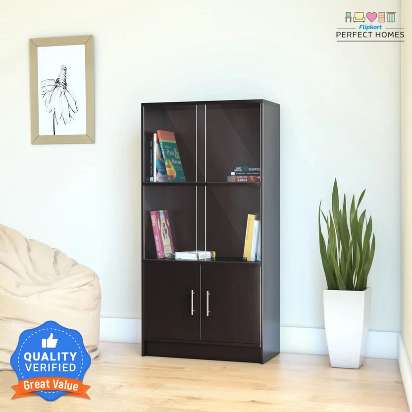 Flipkart Perfect Homes Engineered Wood Close Book Shelf (Finish C...more