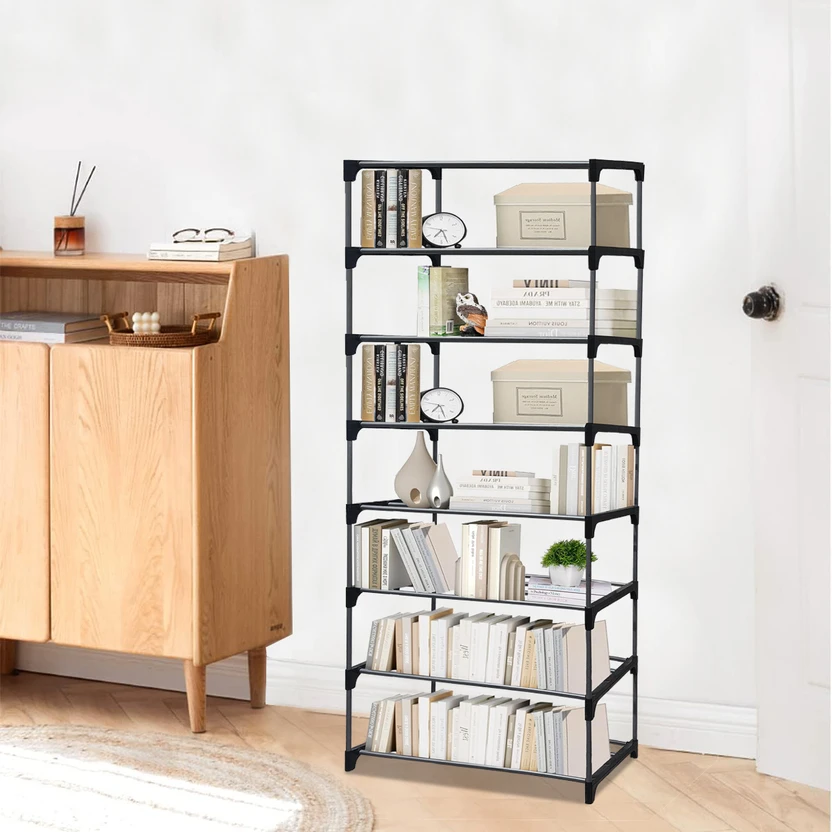 Sanam Store BOOKCASES Metal Open Book Shelf (Finish Color - DARK-...more