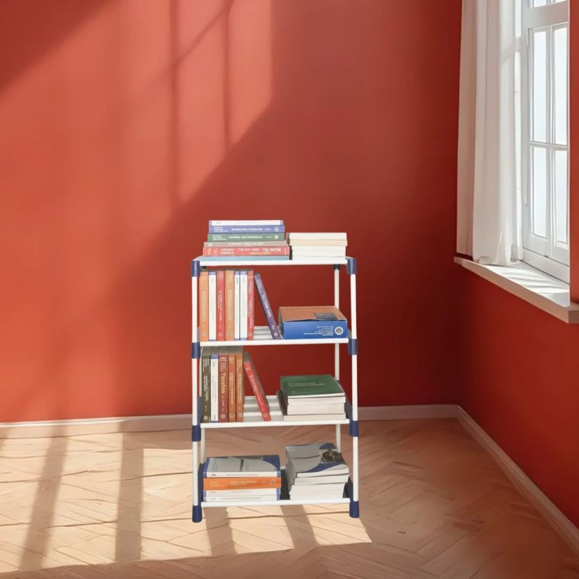 SARMAJI Plastic Open Book Shelf (Finish Color - Glossy, DIY(Do-It...more