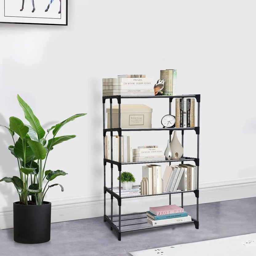 Philoshop 5 Tier Metal Metal Open Book Shelf (Finish Color - Blue...more