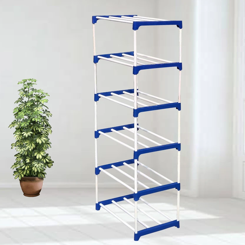 Bookshelves CMerchants -6RACK Metal Open Book Shelf (Finish Color - BLUE, DIY...more