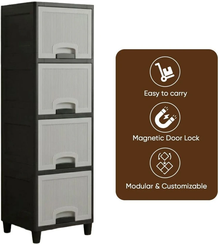 SUPTIKES Multipurpose Space Saving Plastic Cabinet Rack Plastic O...more